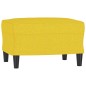 vidaXL Juego de sofás con cojines 4 piezas tela amarillo claro vidaXL Juego de sofás con cojines 4 piezas tela amarillo claro