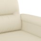 vidaXL Juego de sofás con cojines 2 piezas cuero sintético crema vidaXL Juego de sofás con cojines 2 piezas cuero sintético crema