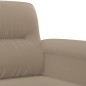 vidaXL Juego de sofás con cojines 2 piezas tela microfibra taupe vidaXL Juego de sofás con cojines 2 piezas tela microfibra taupe