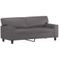 vidaXL Juego de sofás 2 piezas cuero sintético gris vidaXL Juego de sofás 2 piezas cuero sintético gris