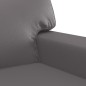 vidaXL Juego de sofás 2 piezas cuero sintético gris vidaXL Juego de sofás 2 piezas cuero sintético gris