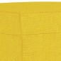 vidaXL Juego de sofás con cojines 3 piezas tela amarillo claro vidaXL Juego de sofás con cojines 3 piezas tela amarillo claro