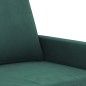vidaXL Juego de sofás con cojines 3 piezas terciopelo verde oscuro vidaXL Juego de sofás con cojines 3 piezas terciopelo verde oscuro