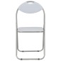 vidaXL Sillas de comedor plegables 2 unidades cuero sintético blanco vidaXL Sillas de comedor plegables 2 unidades cuero sintético blanco