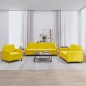 vidaXL Juego de sofás 3 piezas terciopelo amarillo vidaXL Juego de sofás 3 piezas terciopelo amarillo
