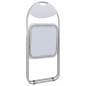 vidaXL Sillas de comedor plegables 2 unidades cuero sintético blanco vidaXL Sillas de comedor plegables 2 unidades cuero sintético blanco