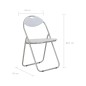 vidaXL Sillas de comedor plegables 2 unidades cuero sintético blanco vidaXL Sillas de comedor plegables 2 unidades cuero sintético blanco