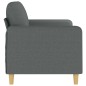 vidaXL Sofá de 2 plazas de tela gris oscuro 140 cm vidaXL Sofá de 2 plazas de tela gris oscuro 140 cm