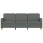 vidaXL Sofá de 3 plazas de tela gris oscuro 180 cm vidaXL Sofá de 3 plazas de tela gris oscuro 180 cm