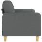 vidaXL Sofá de 3 plazas de tela gris oscuro 180 cm vidaXL Sofá de 3 plazas de tela gris oscuro 180 cm