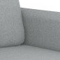 vidaXL Sofá de 2 plazas de tela gris claro 120 cm vidaXL Sofá de 2 plazas de tela gris claro 120 cm