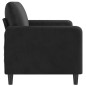 vidaXL Sofá de 2 plazas terciopelo negro 140 cm vidaXL Sofá de 2 plazas terciopelo negro 140 cm