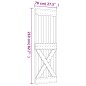 vidaXL Puerta corredera con herrajes madera maciza de pino 70x210 cm vidaXL Puerta corredera con herrajes madera maciza de pino 70x210 cm
