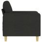 vidaXL Sillón de tela negro 60 cm vidaXL Sillón de tela negro 60 cm