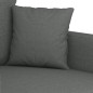 vidaXL Juego de sofás con cojines 3 piezas tela gris oscuro vidaXL Juego de sofás con cojines 3 piezas tela gris oscuro