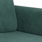 vidaXL Juego de sofás con cojines 2 piezas terciopelo verde oscuro vidaXL Juego de sofás con cojines 2 piezas terciopelo verde oscuro