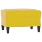 vidaXL Juego de sofás con cojines 3 piezas terciopelo amarillo vidaXL Juego de sofás con cojines 3 piezas terciopelo amarillo