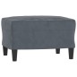 vidaXL Juego de sofás 3 piezas terciopelo gris oscuro vidaXL Juego de sofás 3 piezas terciopelo gris oscuro