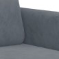 vidaXL Juego de sofás 3 piezas terciopelo gris oscuro vidaXL Juego de sofás 3 piezas terciopelo gris oscuro