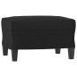 vidaXL Juego de sofás con cojines 3 piezas cuero sintético negro vidaXL Juego de sofás con cojines 3 piezas cuero sintético negro