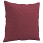 vidaXL Juego de sofás con cojines 2 piezas tela rojo tinto vidaXL Juego de sofás con cojines 2 piezas tela rojo tinto