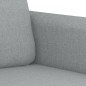 vidaXL Juego de sofás con cojines 2 piezas tela gris claro vidaXL Juego de sofás con cojines 2 piezas tela gris claro