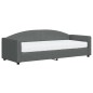 vidaXL Sofá cama con colchón tela gris oscuro 80x200 cm vidaXL Sofá cama con colchón tela gris oscuro 80x200 cm