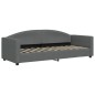 vidaXL Sofá cama con colchón tela gris oscuro 80x200 cm vidaXL Sofá cama con colchón tela gris oscuro 80x200 cm