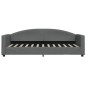 vidaXL Sofá cama con colchón tela gris oscuro 80x200 cm vidaXL Sofá cama con colchón tela gris oscuro 80x200 cm