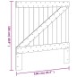 vidaXL Cabecero de madera maciza de pino 100x104 cm vidaXL Cabecero de madera maciza de pino 100x104 cm