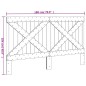vidaXL Cabecero de madera maciza de pino 180x104 cm