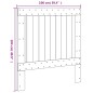 vidaXL Cabecero de madera maciza de pino 100x104 cm vidaXL Cabecero de madera maciza de pino 100x104 cm