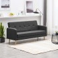 vidaXL Sofá de tela gris oscuro vidaXL Sofá de tela gris oscuro