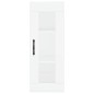 vidaXL Aparador alto madera contrachapada blanco 34,5x34x180 cm