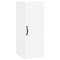 vidaXL Aparador alto madera contrachapada blanco 34,5x34x180 cm