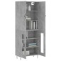 vidaXL Aparador alto madera contrachapada gris hormigón 69,5x34x180 cm vidaXL Aparador alto madera contrachapada gris hormigón 69,5x34x180 cm