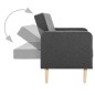vidaXL Sofá de tela gris oscuro vidaXL Sofá de tela gris oscuro