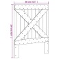 vidaXL Cabecero de cama madera maciza de pino 80x104 cm vidaXL Cabecero de cama madera maciza de pino 80x104 cm