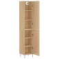 vidaXL Aparador de madera contrachapada roble Sonoma 34,5x34x180 cm vidaXL Aparador de madera contrachapada roble Sonoma 34,5x34x180 cm