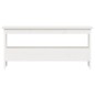 vidaXL Banco de recibidor madera maciza de pino blanco 100x28x45 cm vidaXL Banco de recibidor madera maciza de pino blanco 100x28x45 cm