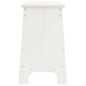 vidaXL Banco de recibidor madera maciza de pino blanco 100x28x45 cm vidaXL Banco de recibidor madera maciza de pino blanco 100x28x45 cm