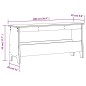 vidaXL Banco de recibidor madera maciza de pino blanco 100x28x45 cm vidaXL Banco de recibidor madera maciza de pino blanco 100x28x45 cm