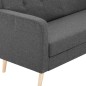 vidaXL Sofá de tela gris oscuro vidaXL Sofá de tela gris oscuro