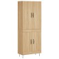 vidaXL Aparador alto madera contrachapada color roble 69,5x34x180 cm vidaXL Aparador alto madera contrachapada color roble 69,5x34x180 cm