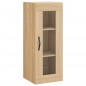 vidaXL Aparador de madera contrachapada roble Sonoma 34,5x34x180 cm vidaXL Aparador de madera contrachapada roble Sonoma 34,5x34x180 cm