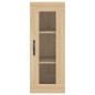 vidaXL Aparador de madera contrachapada roble Sonoma 34,5x34x180 cm vidaXL Aparador de madera contrachapada roble Sonoma 34,5x34x180 cm