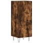 vidaXL Aparador de madera contrachapada roble ahumado 34,5x34x180 cm vidaXL Aparador de madera contrachapada roble ahumado 34,5x34x180 cm