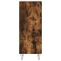 vidaXL Aparador de madera contrachapada roble ahumado 34,5x34x180 cm vidaXL Aparador de madera contrachapada roble ahumado 34,5x34x180 cm