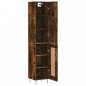 vidaXL Aparador de madera contrachapada roble ahumado 34,5x34x180 cm vidaXL Aparador de madera contrachapada roble ahumado 34,5x34x180 cm