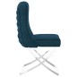 vidaXL Silla de comedor terciopelo acero inoxidable azul 53x52x98 cm vidaXL Silla de comedor terciopelo acero inoxidable azul 53x52x98 cm